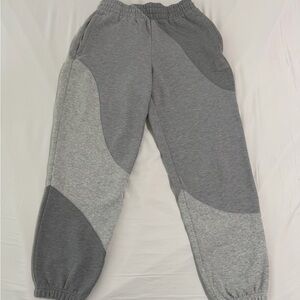 ALO Yoga Two-Tone Gray Joggers